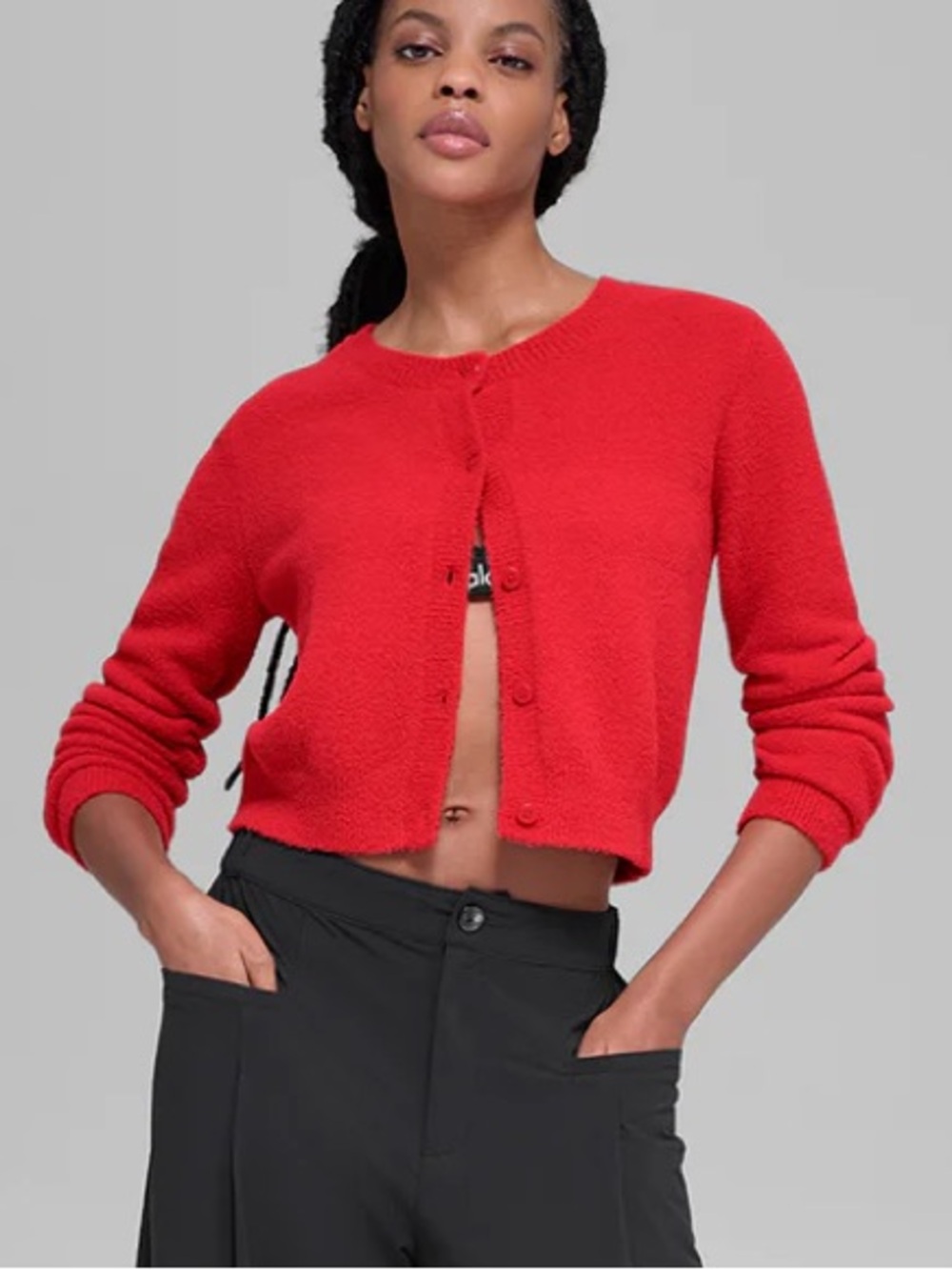 NWT ALO Yoga Cropped Cardigan